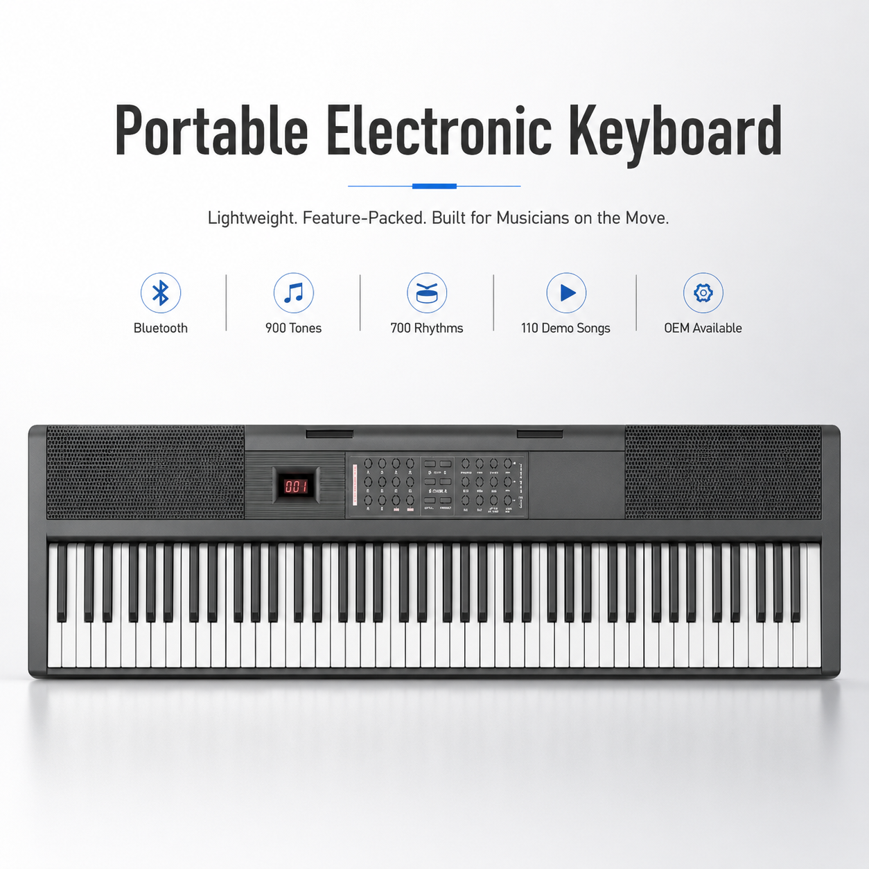 Portable digital piano